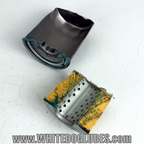 Oil filter in pieces