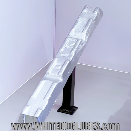 Example of an aluminium alloy ingot used to manufacture the crank case