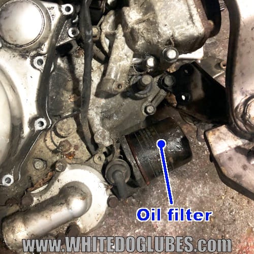 Honda Deauville oil filter location