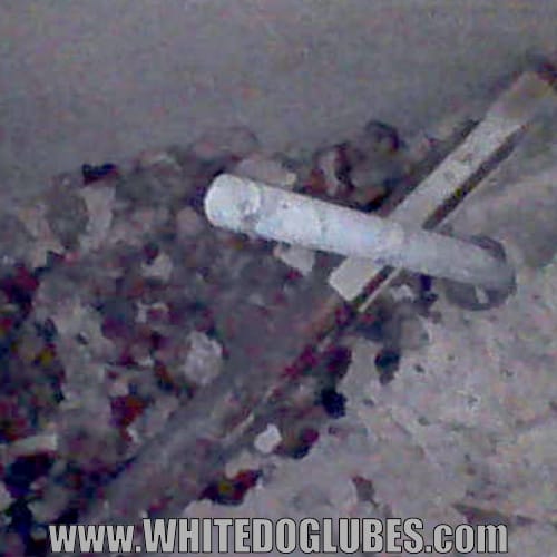 Debris around the fuel tap hole