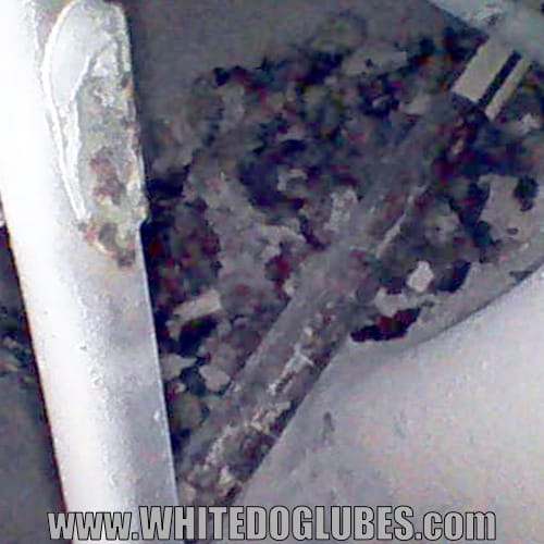 More rust and debris