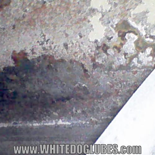 More corrosion inside the tank