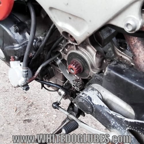 Motorcycle chain damage